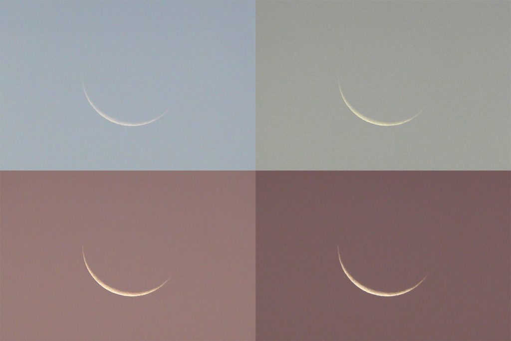 Imágenes de la Luna creciente tomadas desde Zimbabue