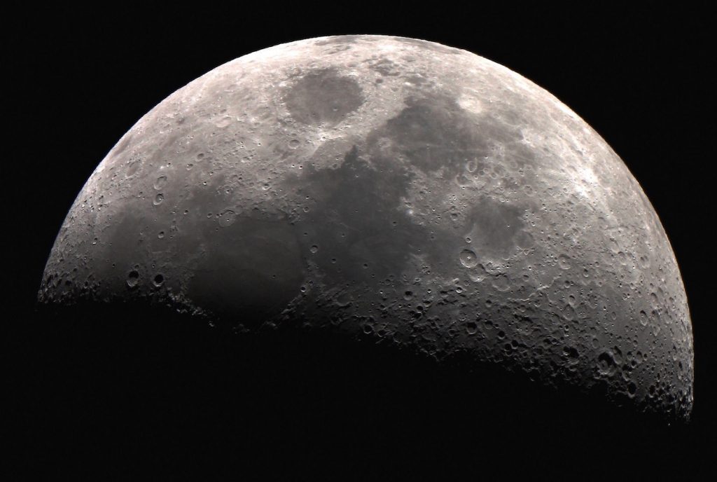 Foto de la Luna tomada el 7 de agosto desde el Torcal de Antequera, España