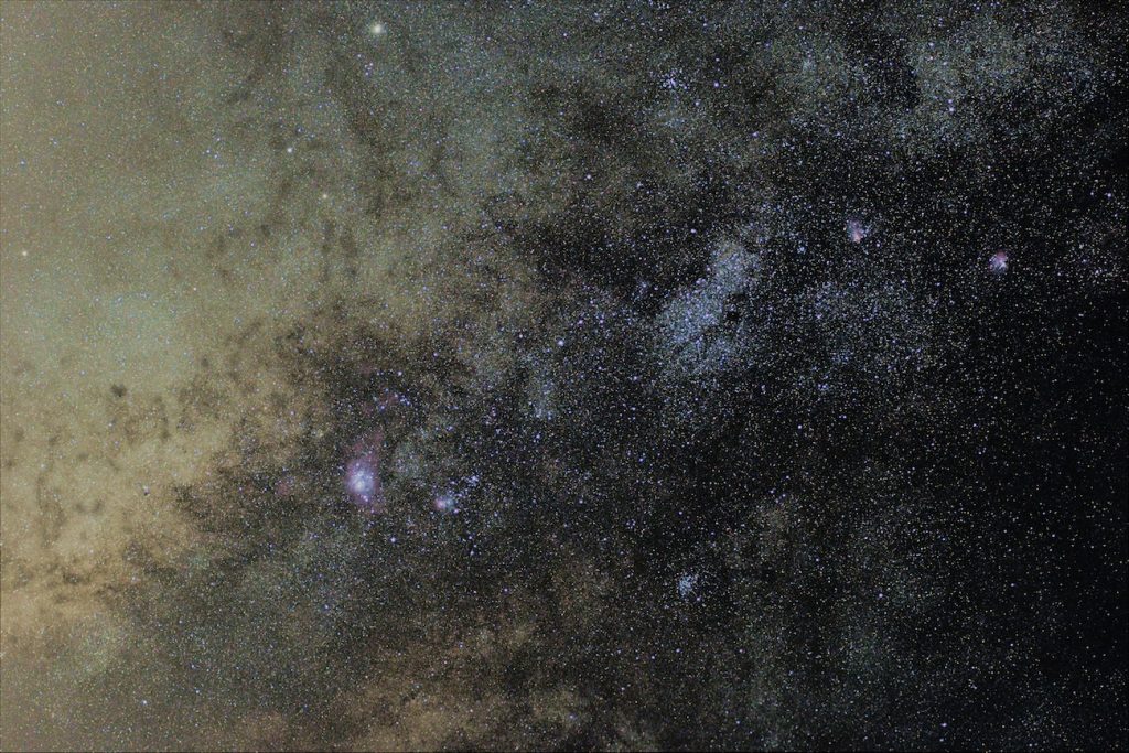 Imagen del Centro Galáctico tomada Valdepeñas, España