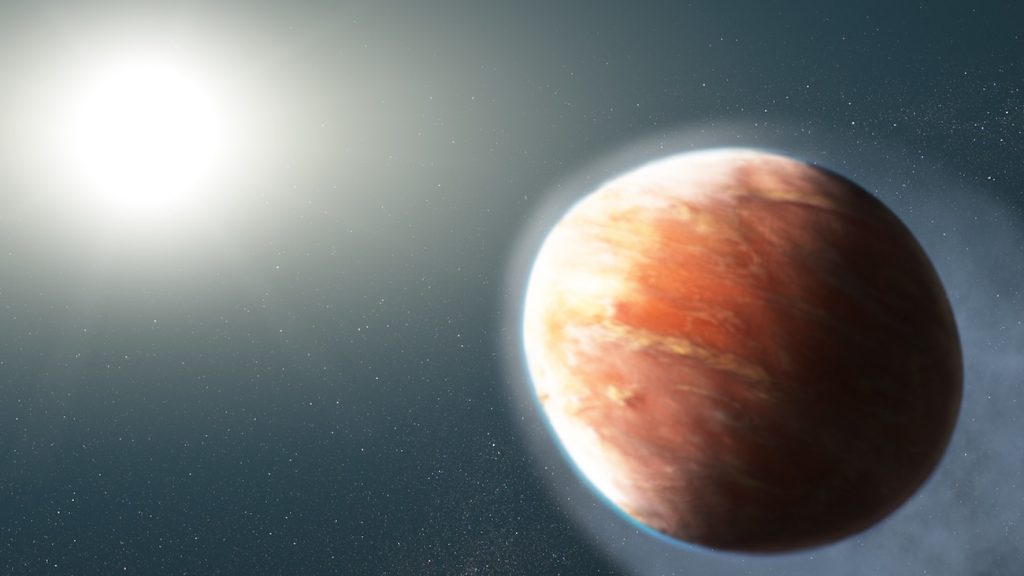 Descubren un exoplaneta gigante con forma ovalada