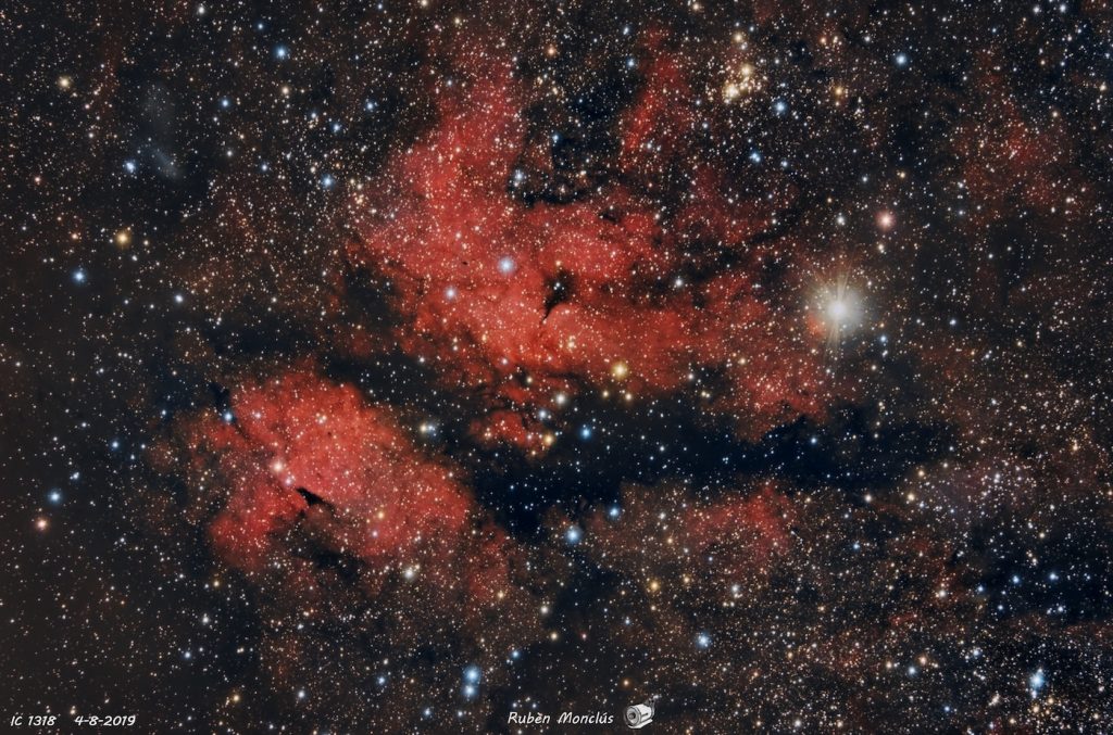 Imagen de la Nebulosa de la Mariposa tomada desde Huesca, España