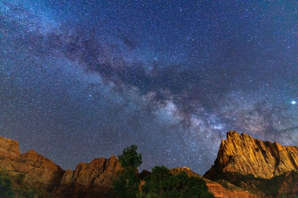 La Vía Láctea fotografiada desde Utah, Estados Unidos