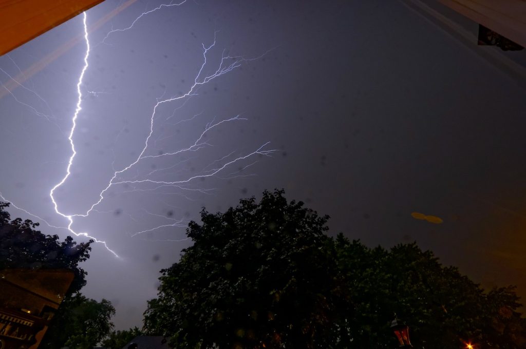 Tormenta eléctrica fotografiada desde Tennessee, Estados Unidos