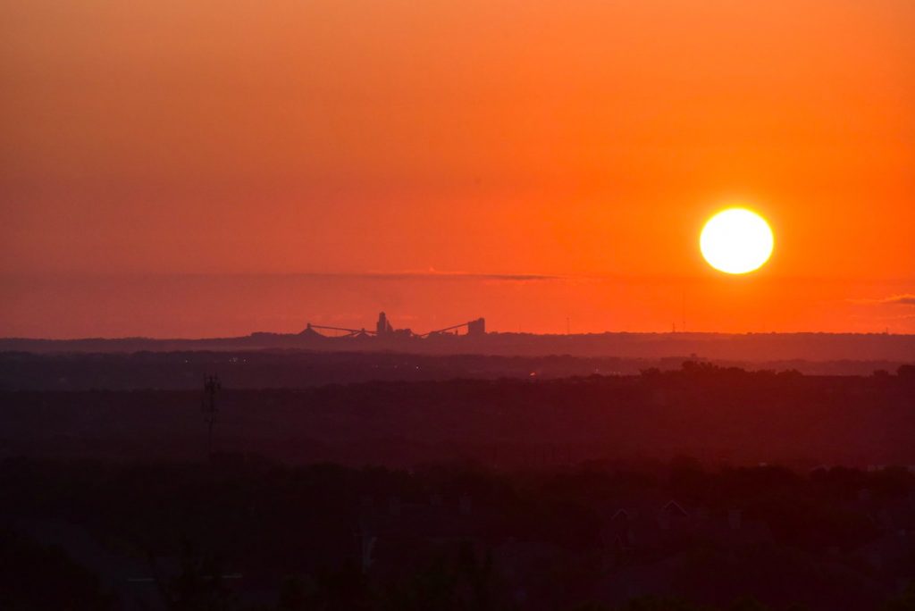 La salida del Sol captada desde Texas, Estados Unidos