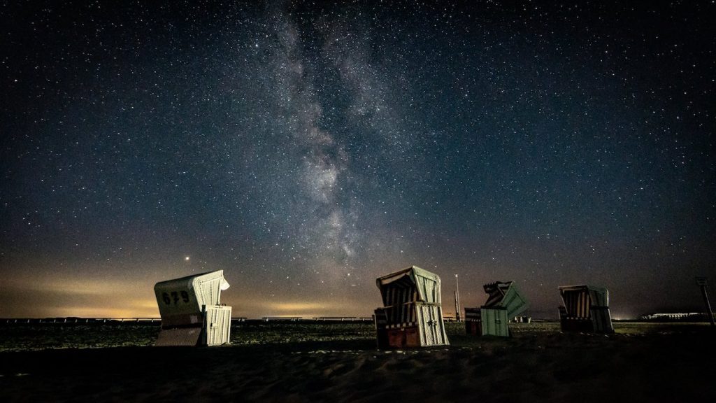 La Vía Láctea fotografiada desde Nordfriesland, Alemania