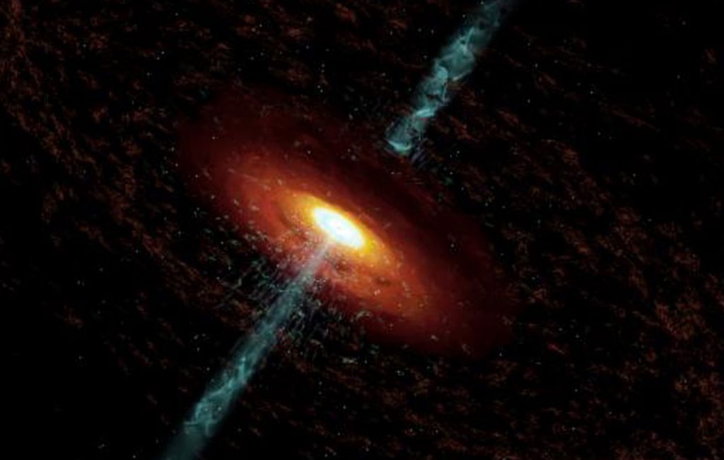 El Observatorio ALMA estudia el radio de influencia de un agujero negro