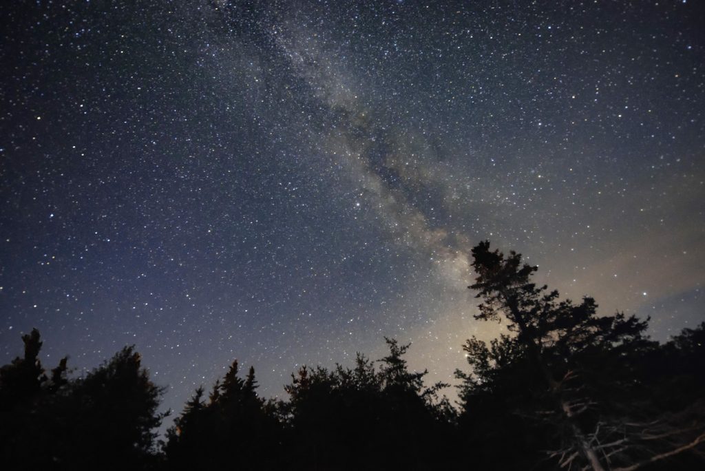 La Vía Láctea fotografiada desde Nuevo Brunswick, Canadá
