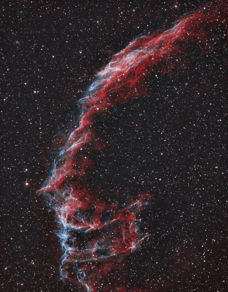 Imagen de la Nebulosa del Velo tomada desde Horcajada de la Torre, España