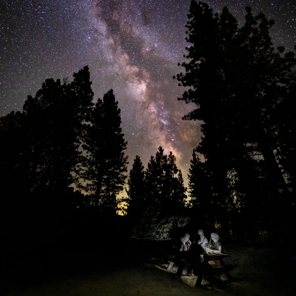 La Vía Láctea fotografiada desde Yosemite, Estados Unidos
