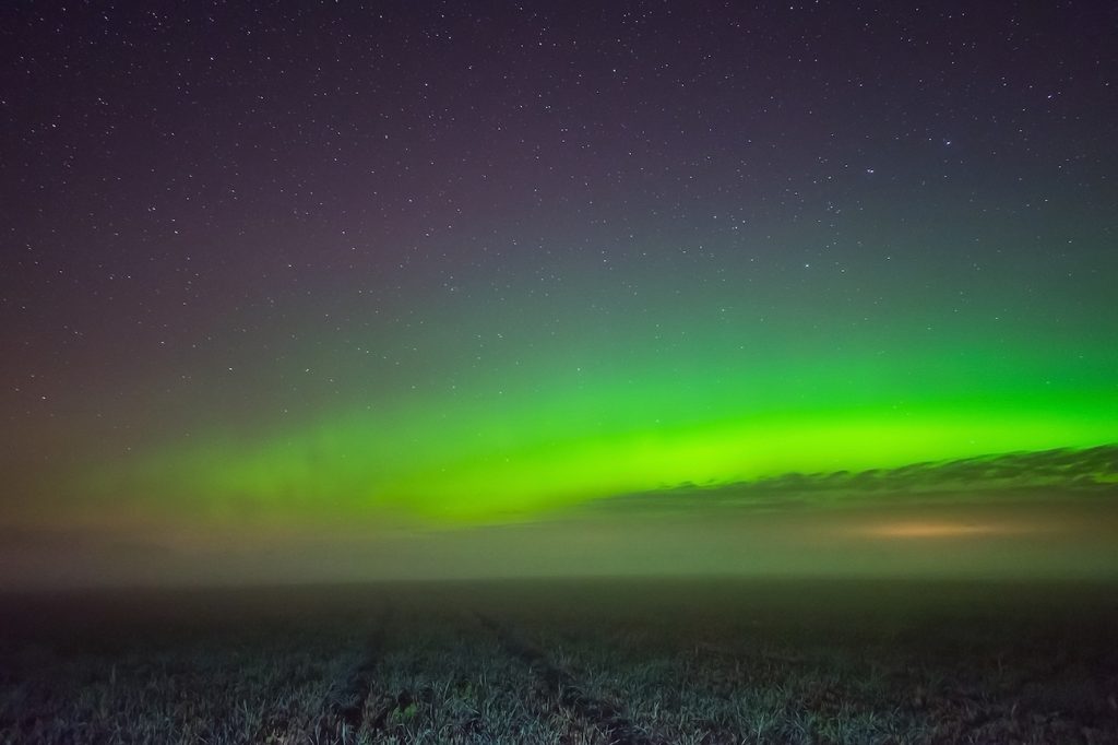 Auroras boreales fotografiadas desde Simuna, Estonia