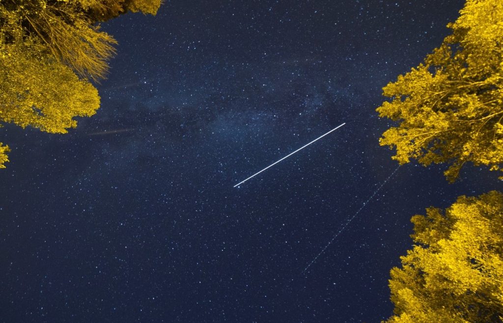 Imagen del paso de la ISS captado desde Kentucky, Estados Unidos