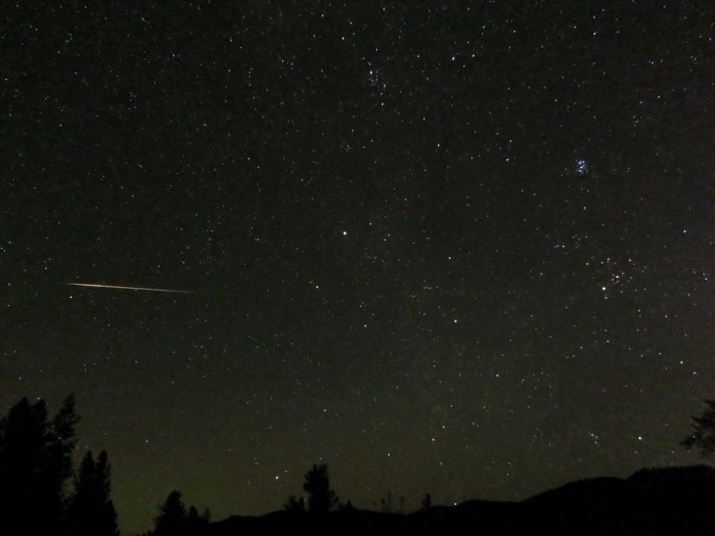 Imagen de un meteoro captado desde Washington, Estados Unidos