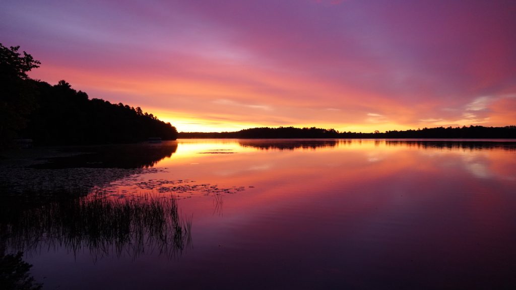 El atardecer fotografiado desde Minnesota, Estados Unidos
