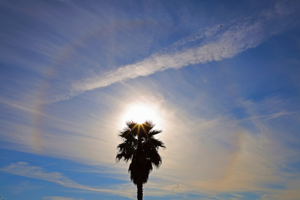 Halo solar fotografiado desde Arenys de Munt, Barcelona (29-octubre)