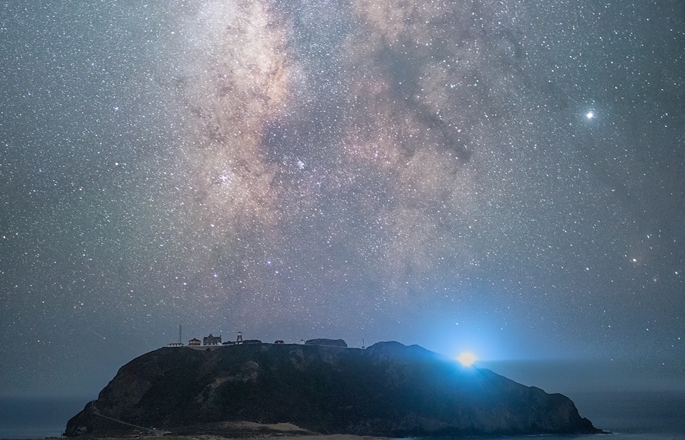 La Vía Láctea fotografiada desde California