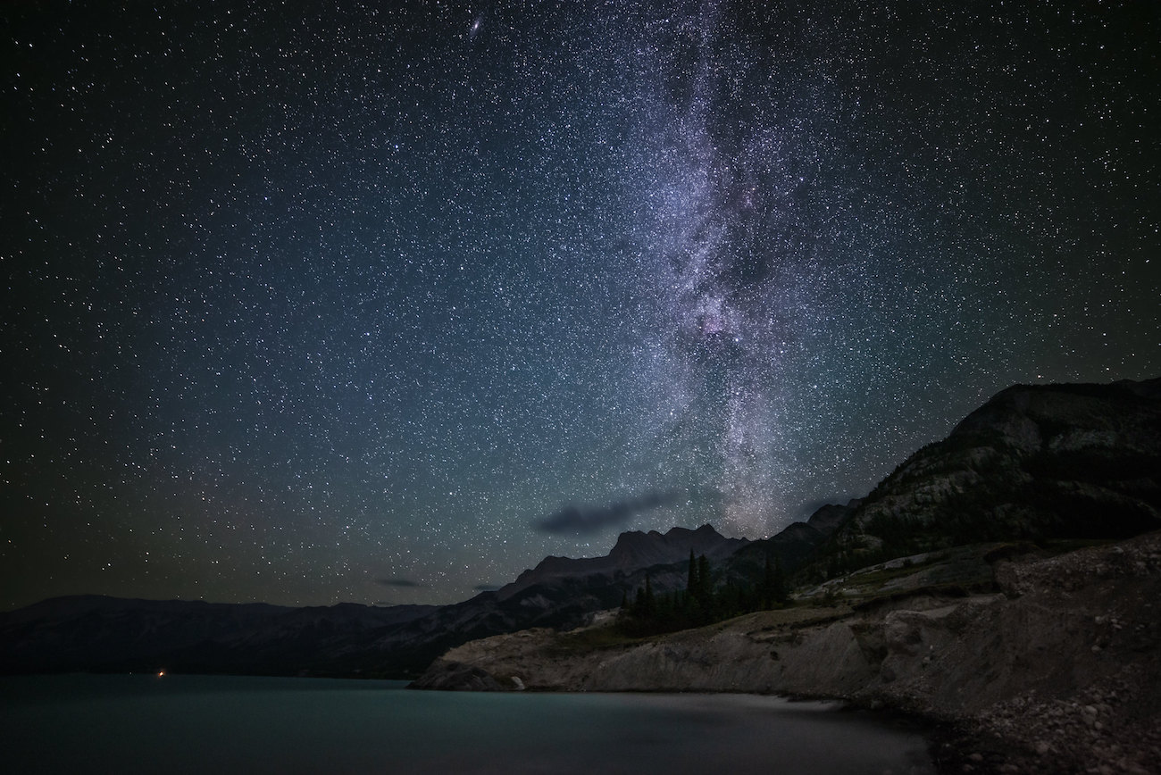 La Vía Láctea fotografiada desde Alberta, Canadá