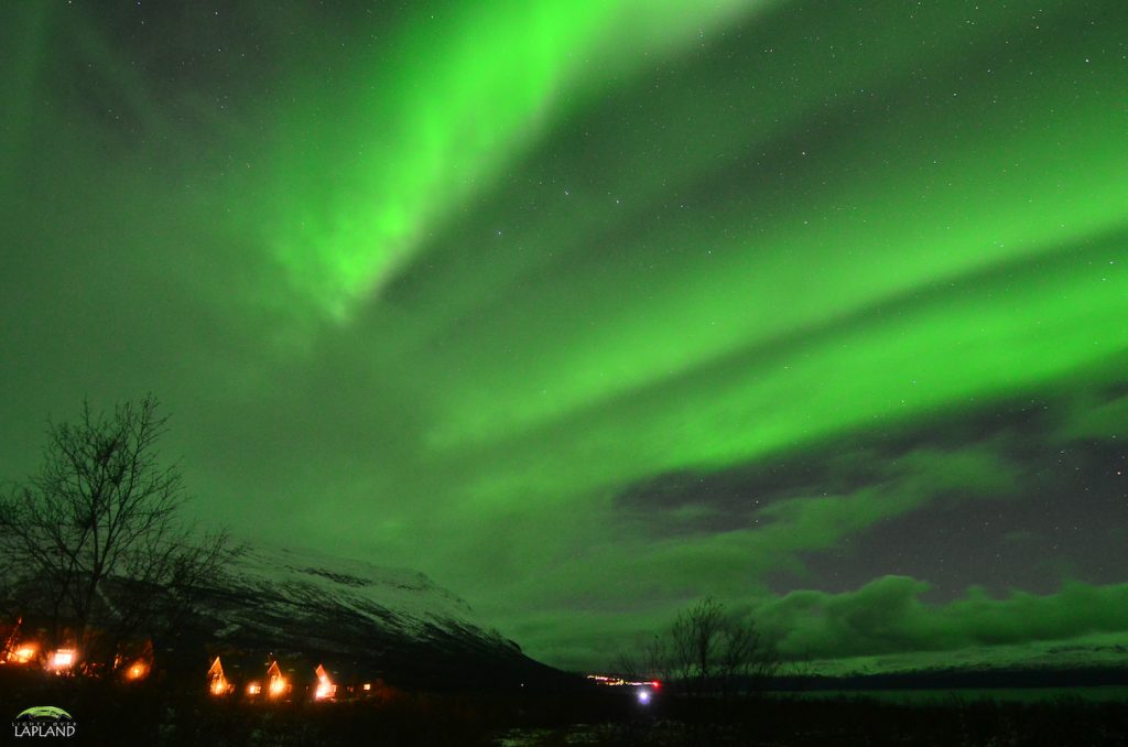 Auroras boreales fotografiadas desde el norte de Suecia