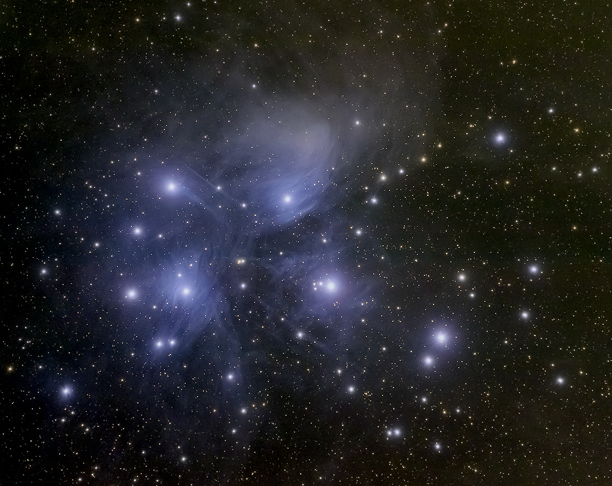 Imagen de las Pléyades tomada desde Arizona, Estados Unidos