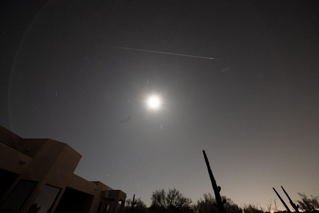 Meteoro fotografiado desde Tucson, Arizona (16-octubre-2019)