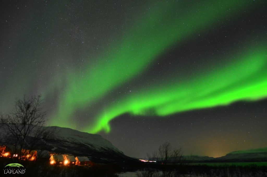Auroras boreales fotografiadas desde Abisko, Suecia