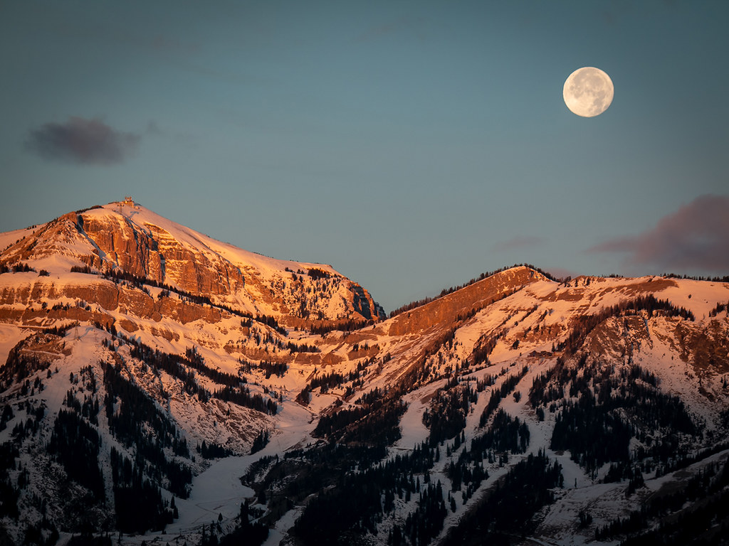 Foto de la Luna tomada desde Wyoming, Estados Unidos