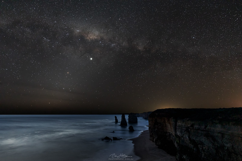 Great ocean Road under the Milky Way
