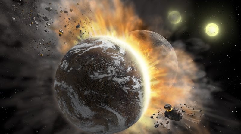 La colisión de dos exoplanetas en el sistema BD +20 307