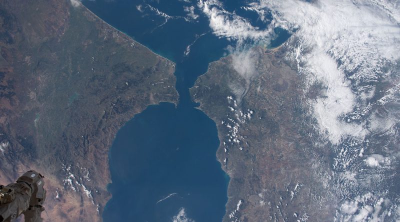 El estrecho de Gibraltar fotografiado desde la ISS