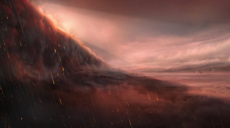 Descubren un exoplaneta en el que llueve hierro