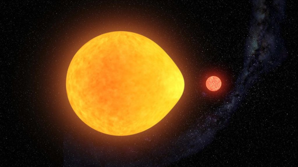 Descubren una estrella pulsante con forma de lágrima