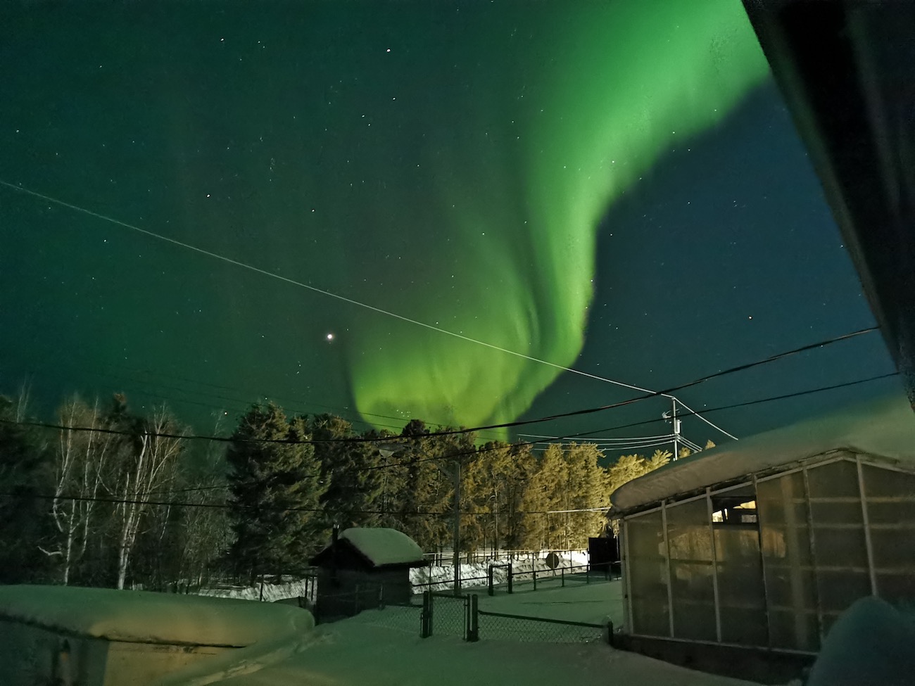Auroras boreales fotografiadas desde Manitoba, Canadá