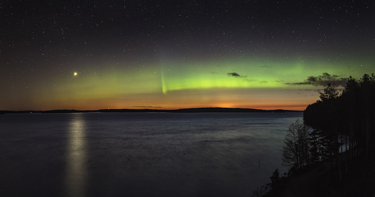 Auroras boreales fotografiadas desde Päijät-Häme, Finlandia