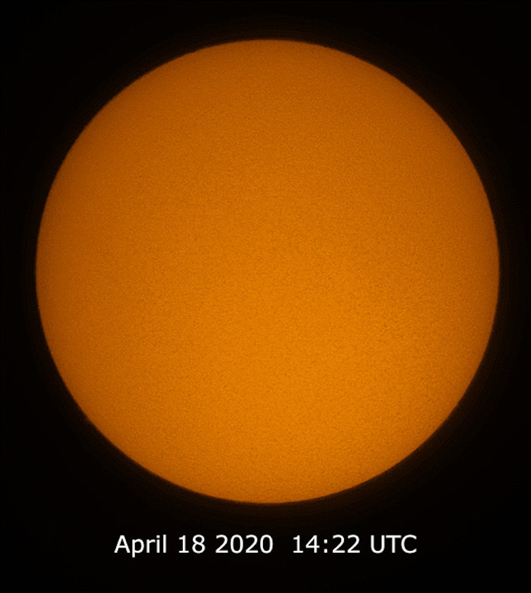 Imagen del Sol tomada desde Montreal, Canadá