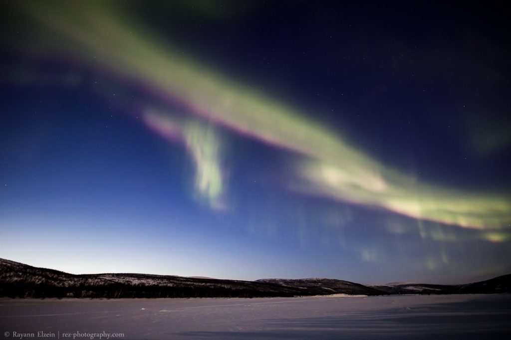 Auroras boreales captadas desde Utsjoki, Finlandia