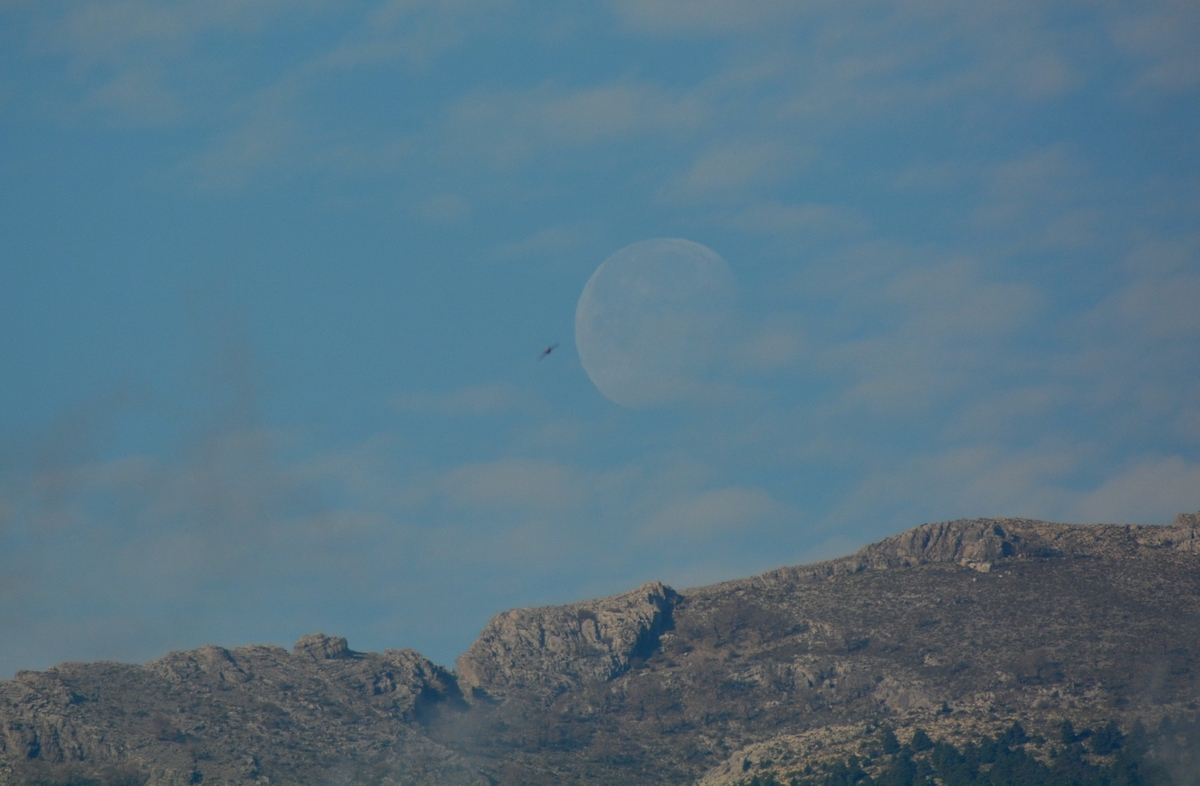 Fotos de la Luna tomadas desde Yunquera, Málaga