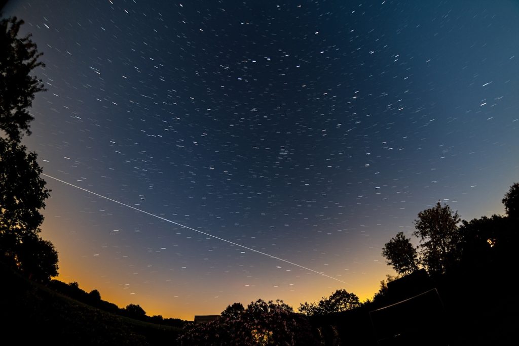 El paso de la ISS captado desde Gante, Bélgica