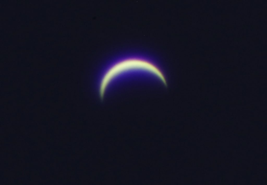 Imagen de Venus tomada desde Sedona, Arizona