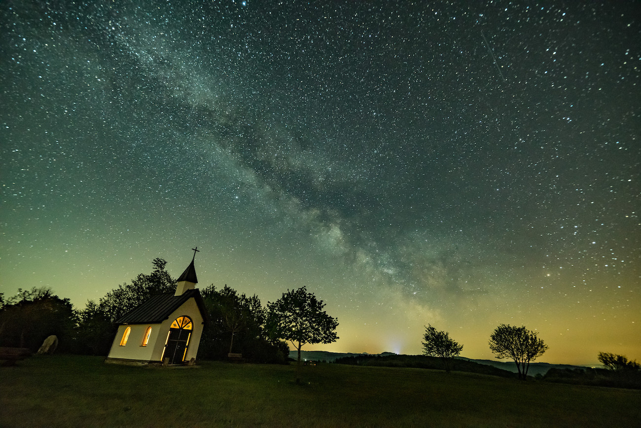 Imagen de la Vía Láctea tomada desde Wershofen, Alemania