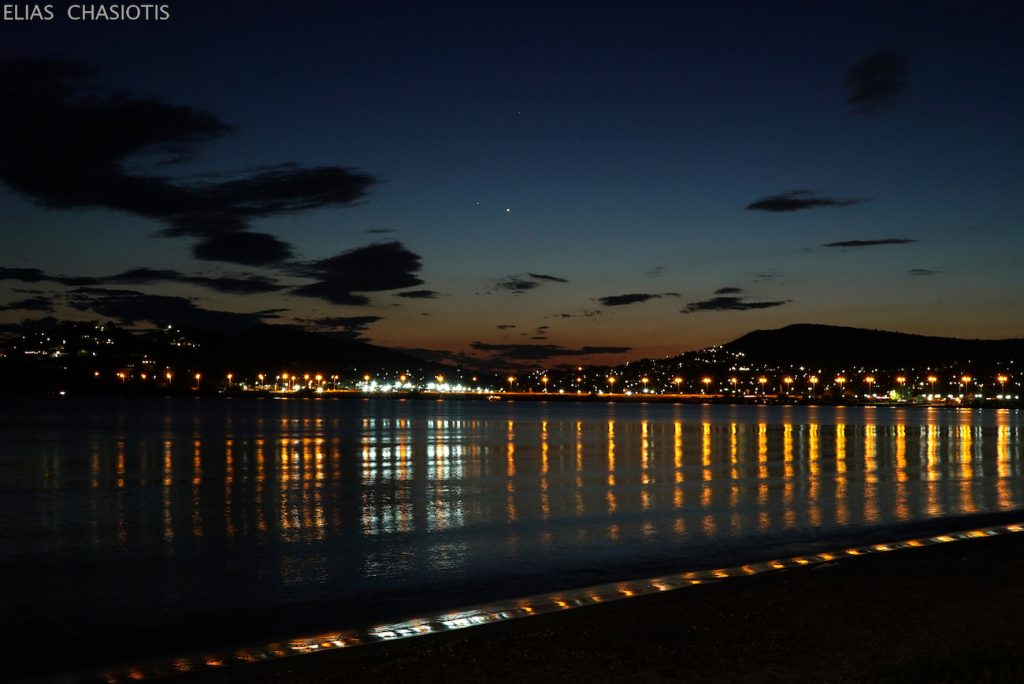 Venus y Mercurio captados desde Atenas, Grecia