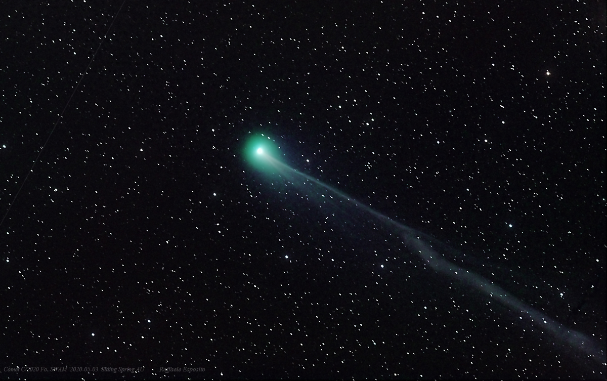 Imagen del Cometa C/2020 F8 (SWAN) tomada el 3 de mayo de 2020
