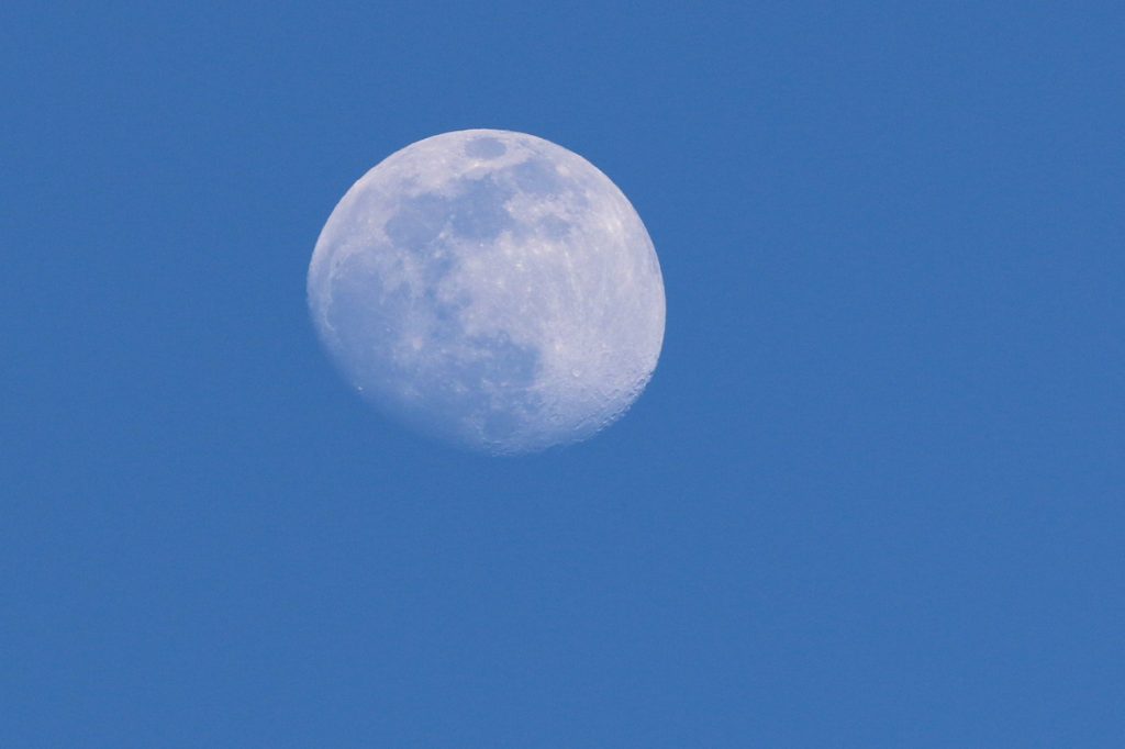 Foto de la Luna tomada desde Arenys de Munt, Barcelona