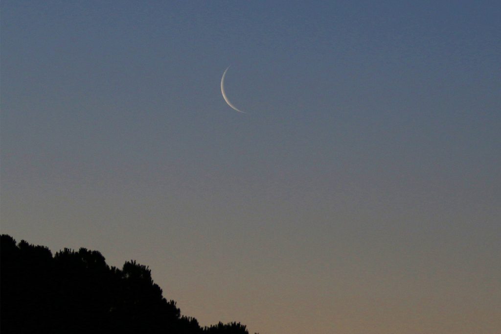 Fotos de la Luna tomadas desde Arenys de Munt, Barcelona