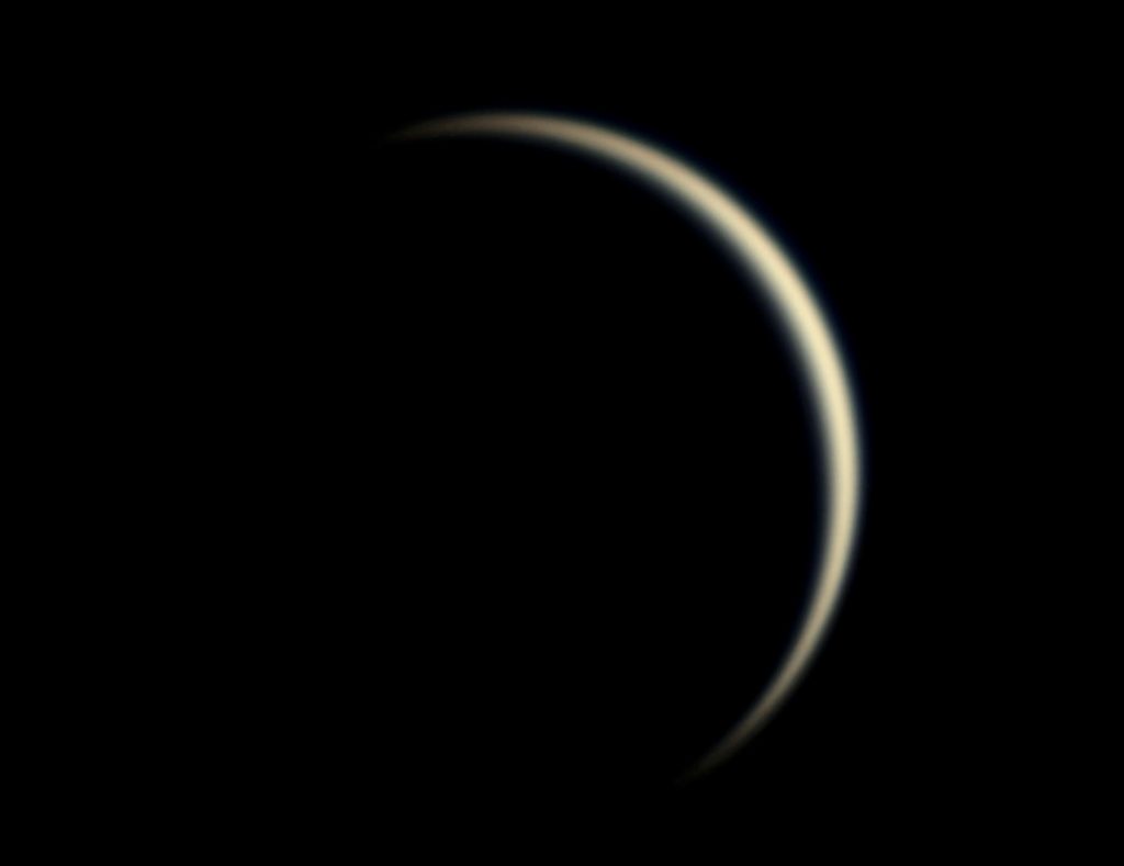 Imagen de Venus tomada desde Les Fonts, Barcelona