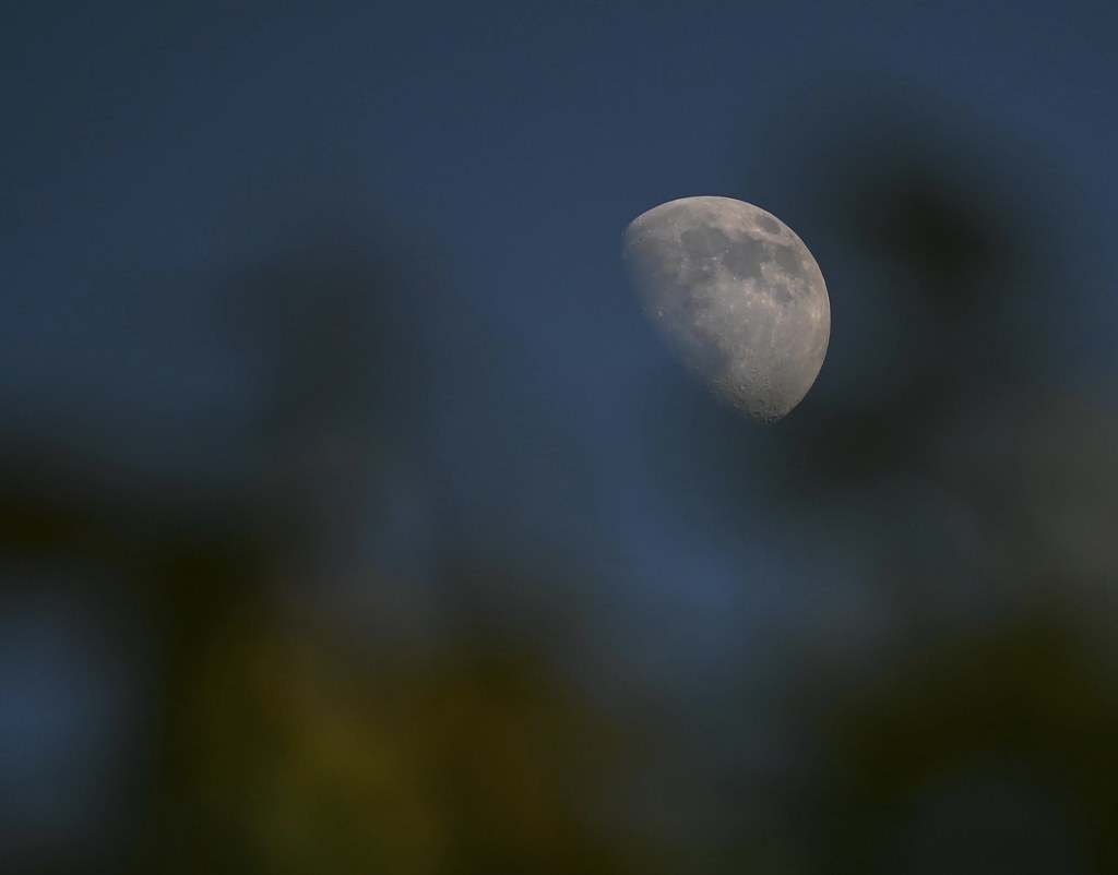 Imagen de la Luna tomada desde Knowsley, Inglaterra