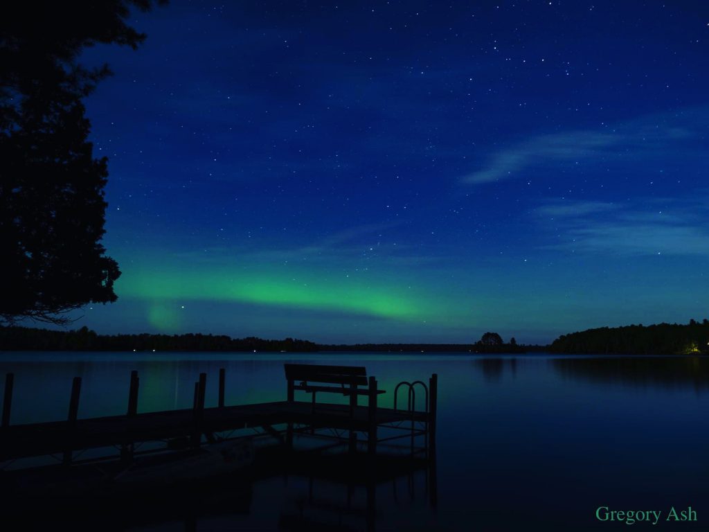 Auroras boreales captadas desde Minnesota, Estados Unidos
