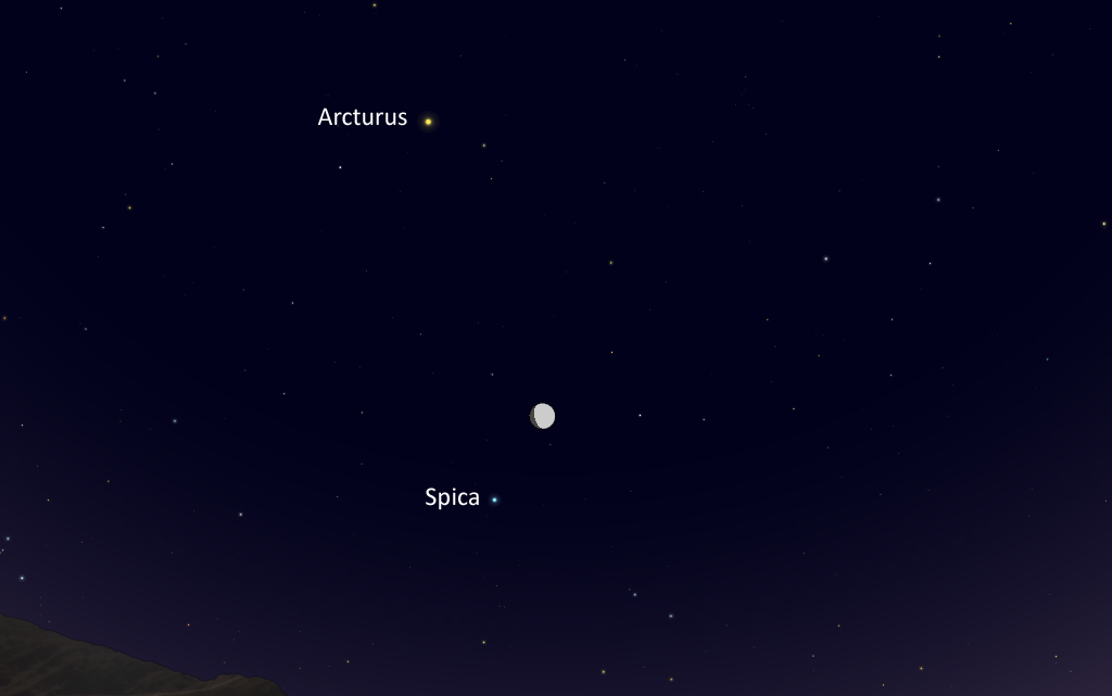 La conjunción de la Luna y la estrella Spica será visible esta noche