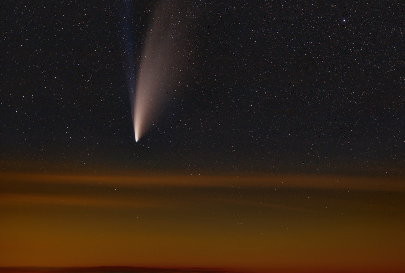 Imagen del Cometa C/2020 F3 (NEOWISE) tomada desde Austria