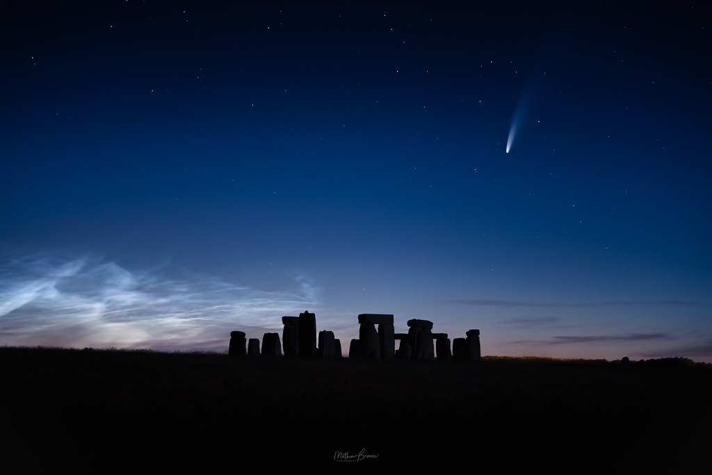Comet Neowise Over Stonehenge