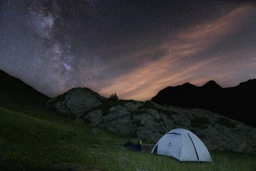 Fotografía de la Vía Láctea tomada desde Bérgamo, Italia