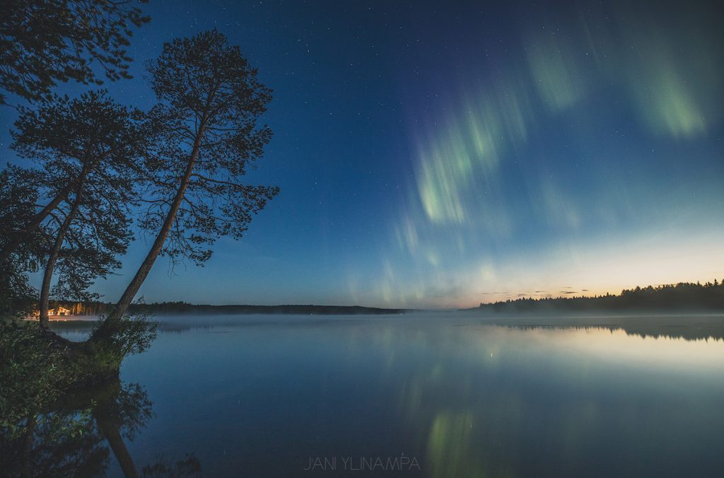Auroras boreales fotografiadas desde Rovaniemi, Finlandia